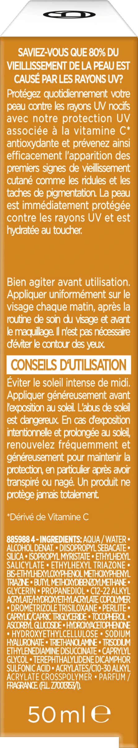 L’Oréal Paris Revitalift Clinical Vitamin C Tägliches Anti-UV Fluid LSF 50+ - Image 2