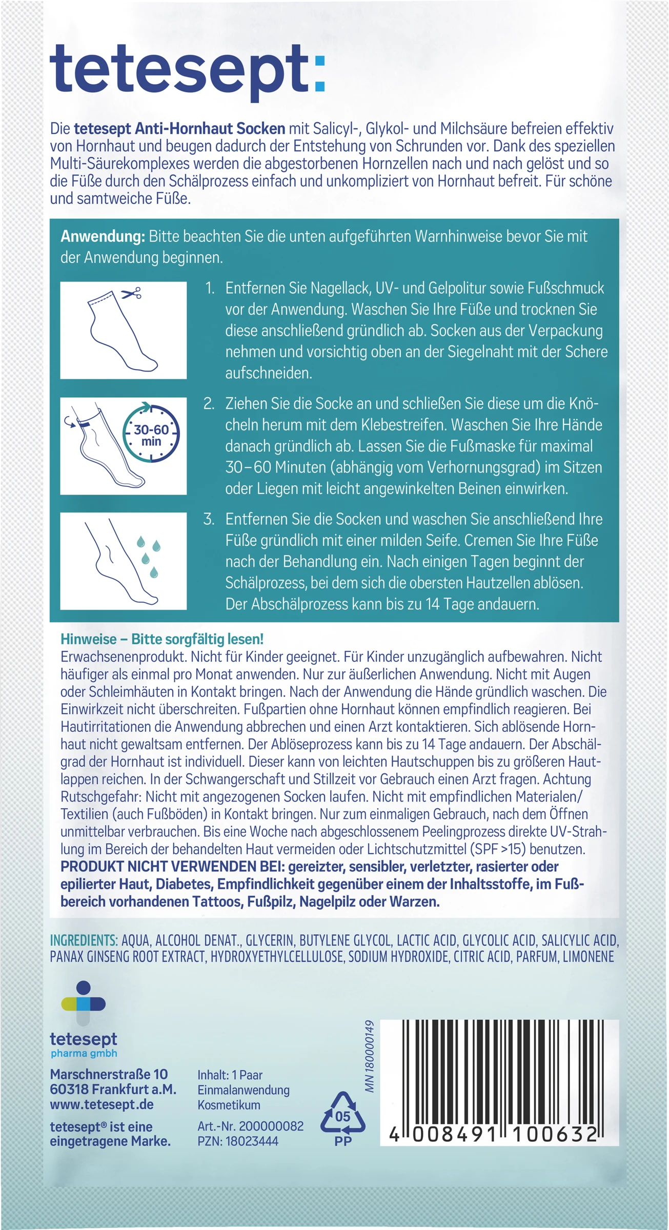 Tetesept Anti-Hornhaut Socken - Image 2