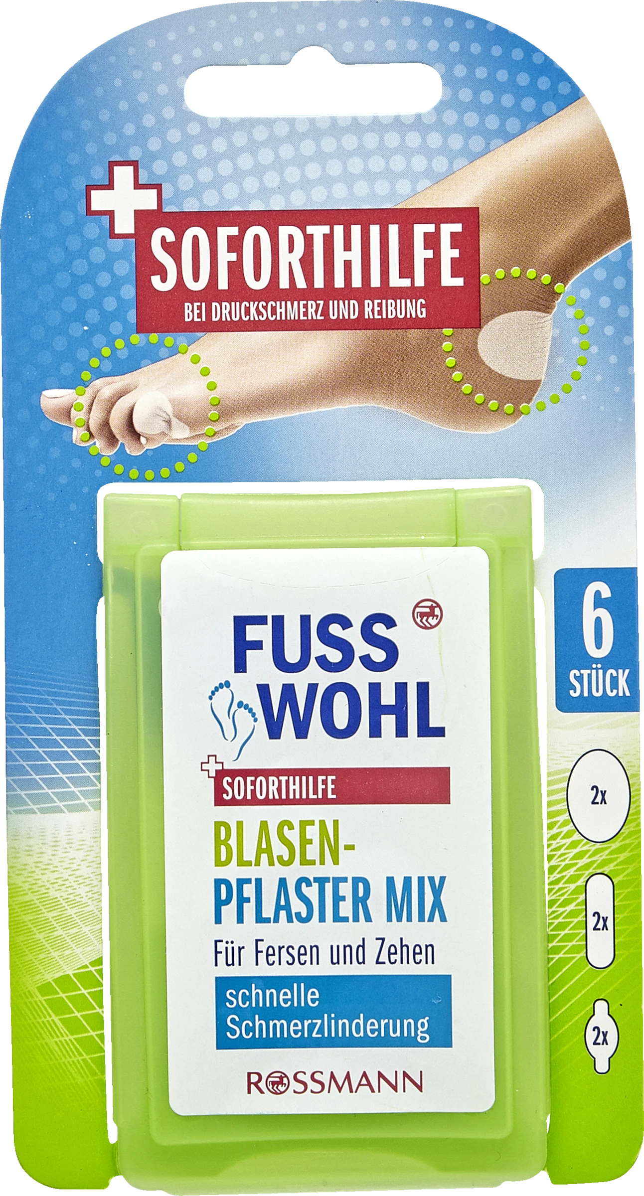 FUSSWOHL Blasenpflaster Mix Für Fersen & Zehen