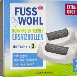 FUSSWOHL Hornhautentferner Ersatzrollen Extra Grob