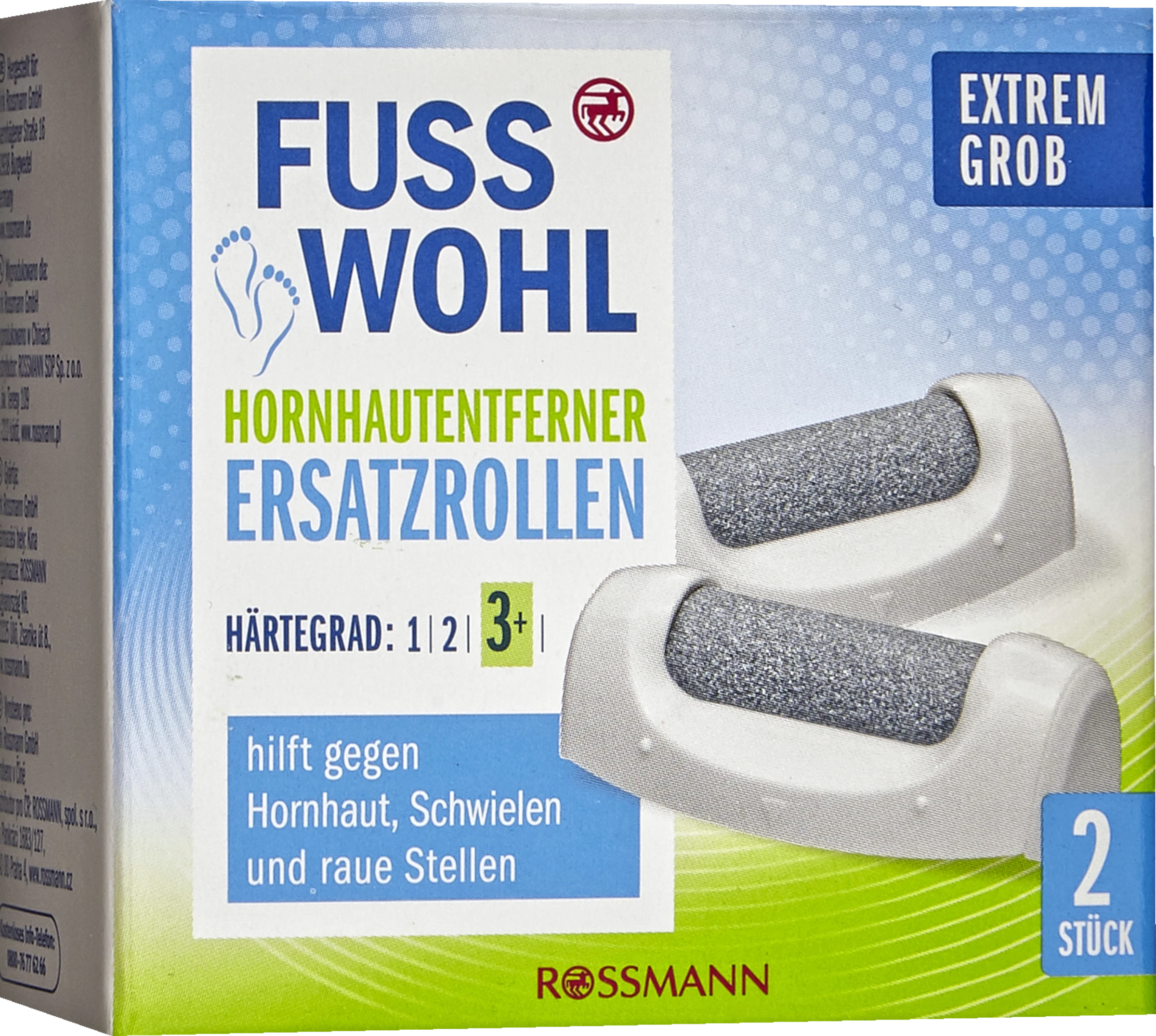FUSSWOHL Hornhautentferner Ersatzrollen Extrem Grob