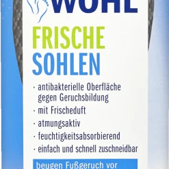 FUSSWOHL Frische Sohlen Schwarz 36-44