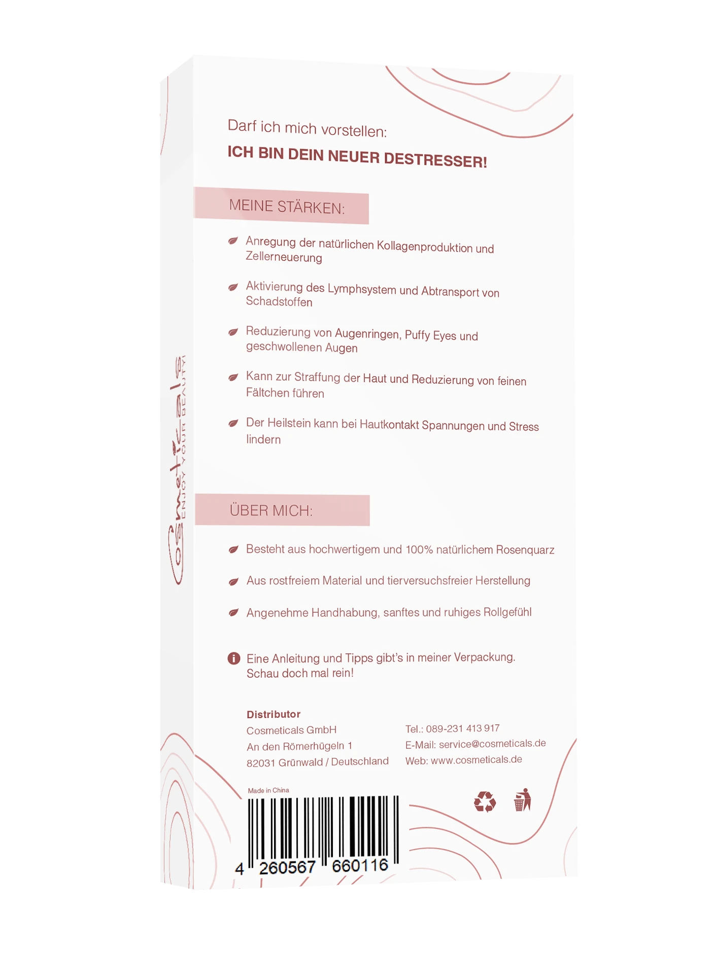 Cosmeticals Rose Crystal Roller - Image 2