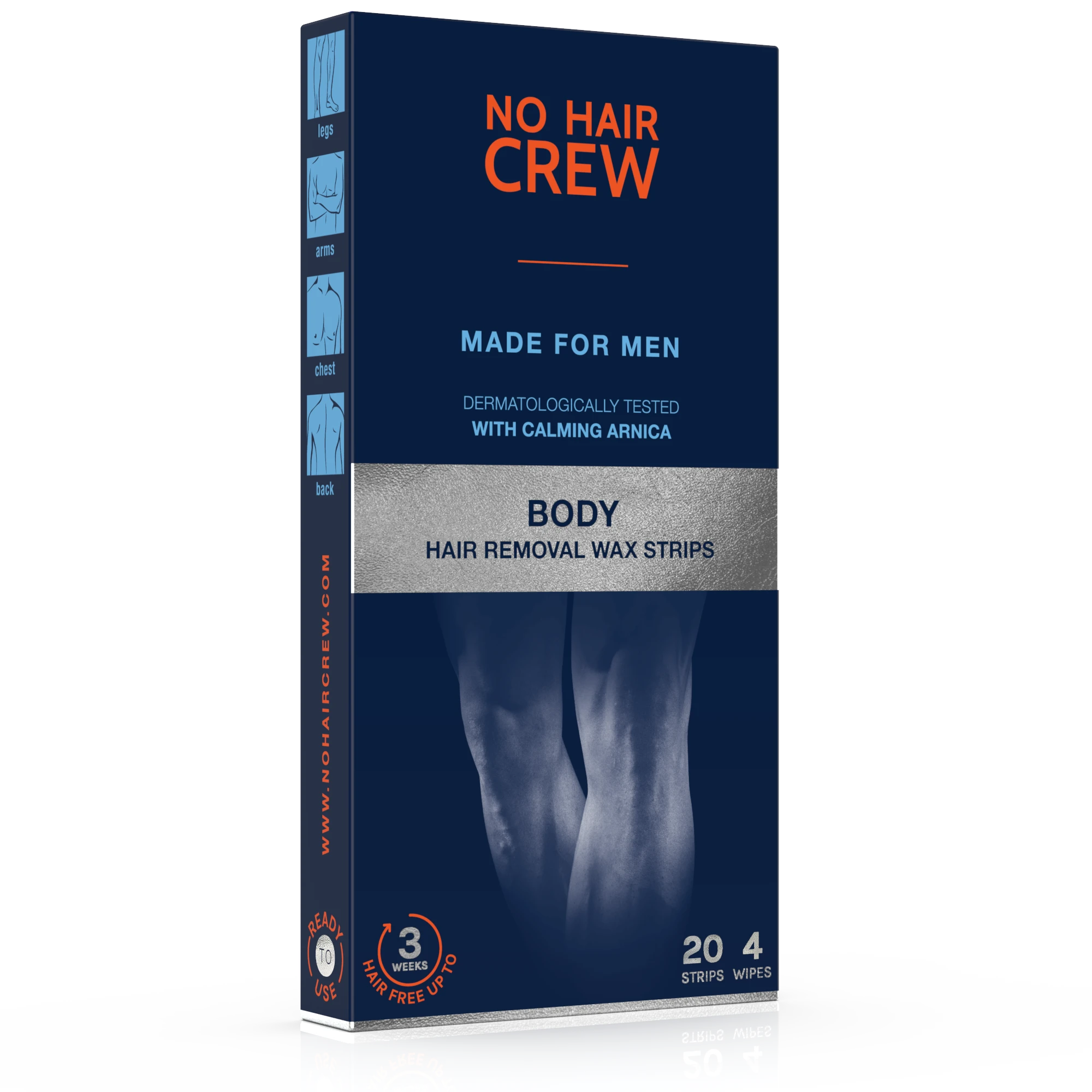 No Hair Crew Kaltwachsstreifen Body