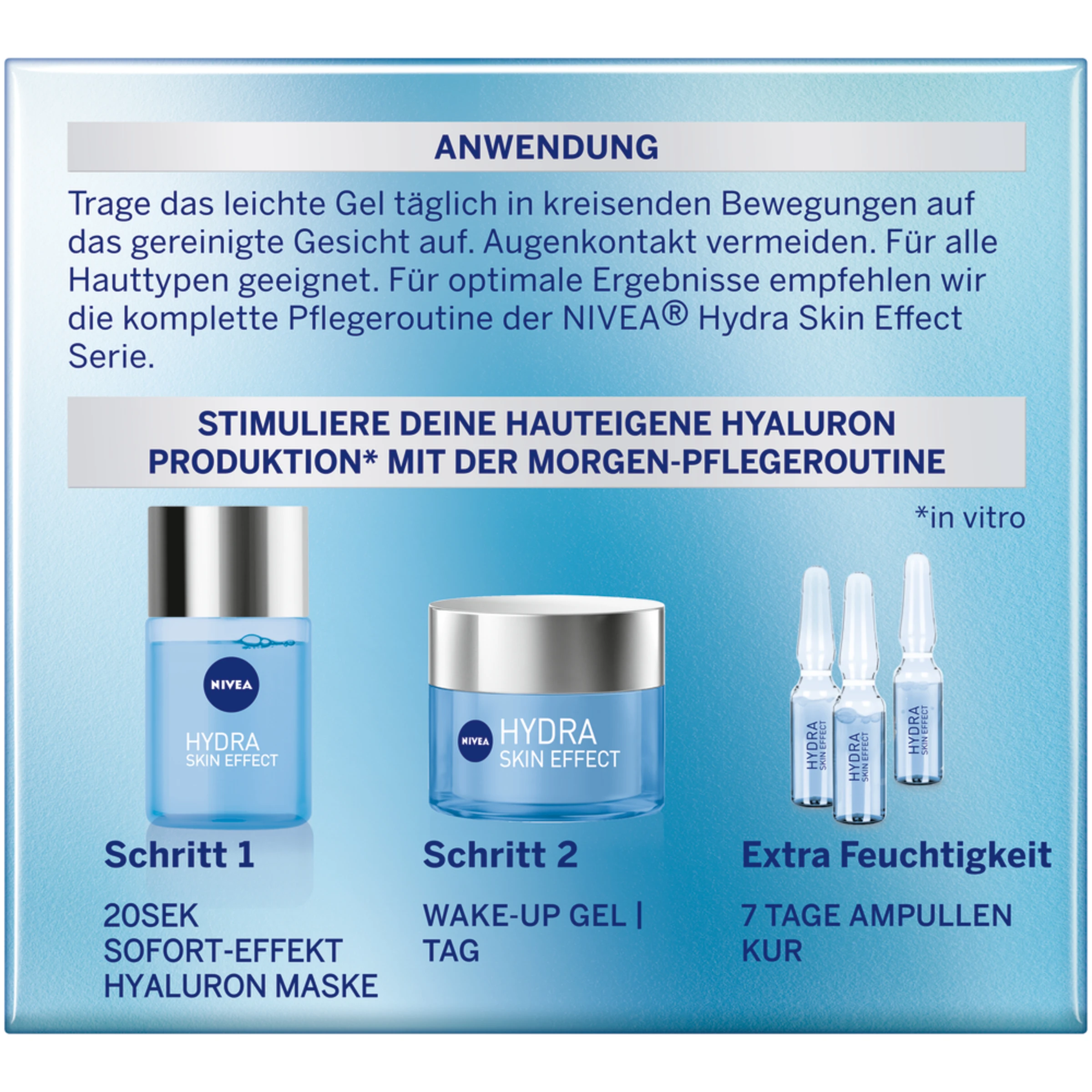NIVEA Hydra Skin Effect Wake-up Gel Tagespflege - Image 2