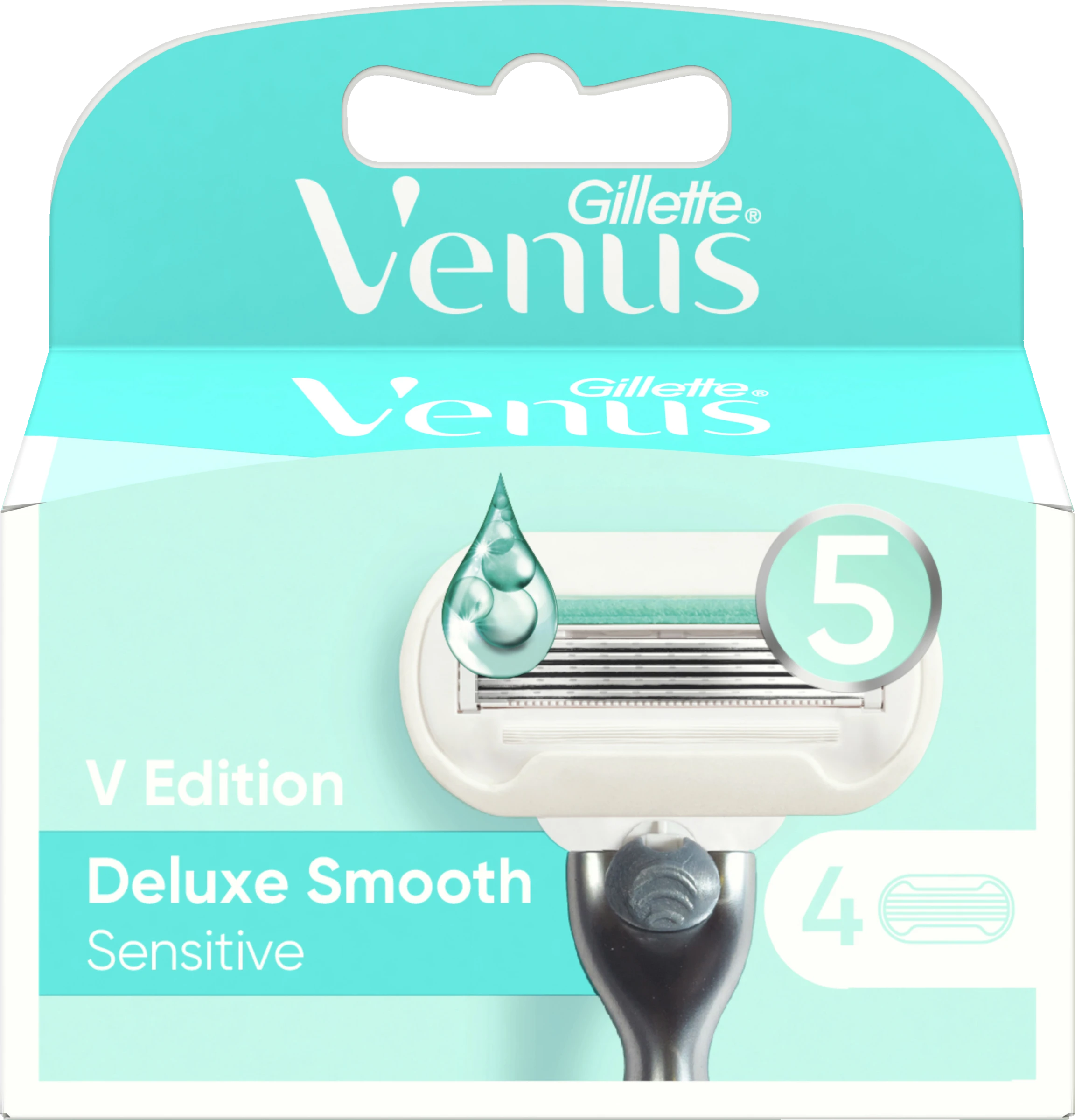 Gillette Venus V Edition Deluxe Smooth Sensitive Rasierklingen