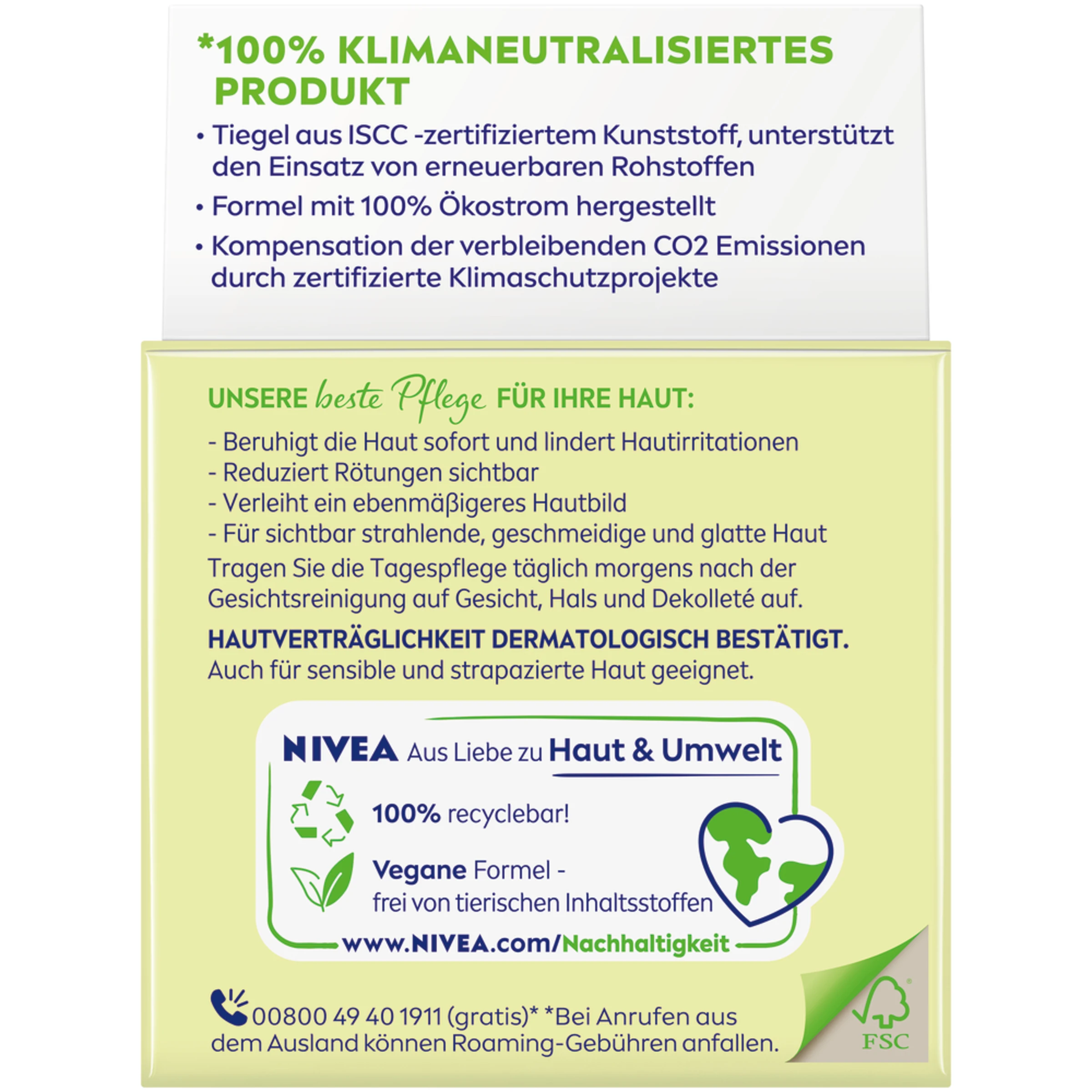 NIVEA Natural Balance Beruhigende Tagespflege - Image 2