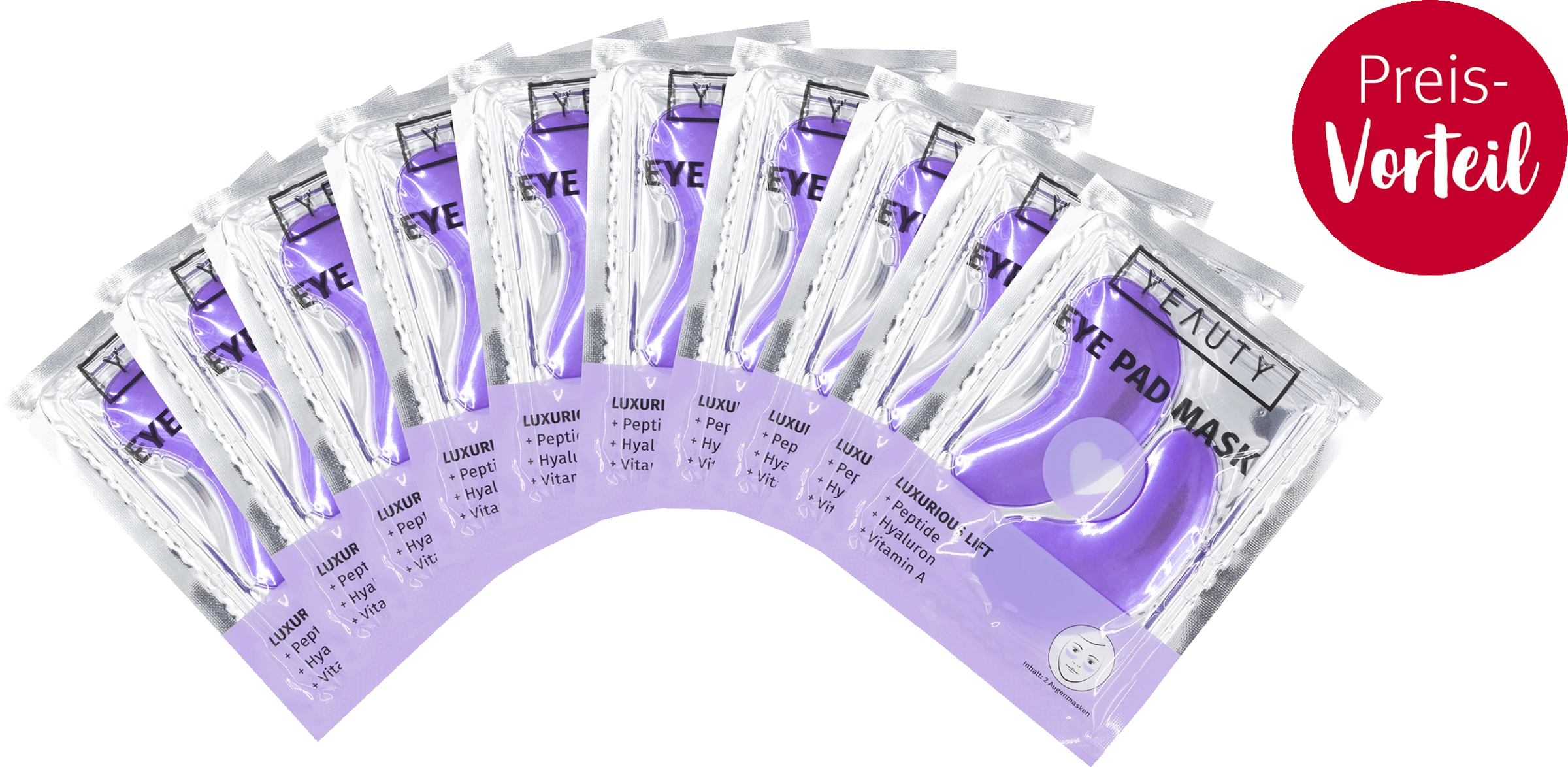 YEAUTY Vorteilspack Luxurious Lift Eye Pad Mask