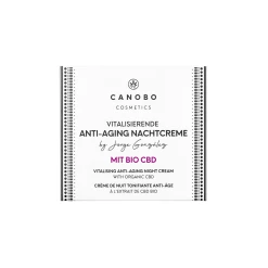 CANOBO Cosmetics By Jorge González Anti-Aging Nachtcreme Mit Bio Hanfextrakt + CBD Infuse
