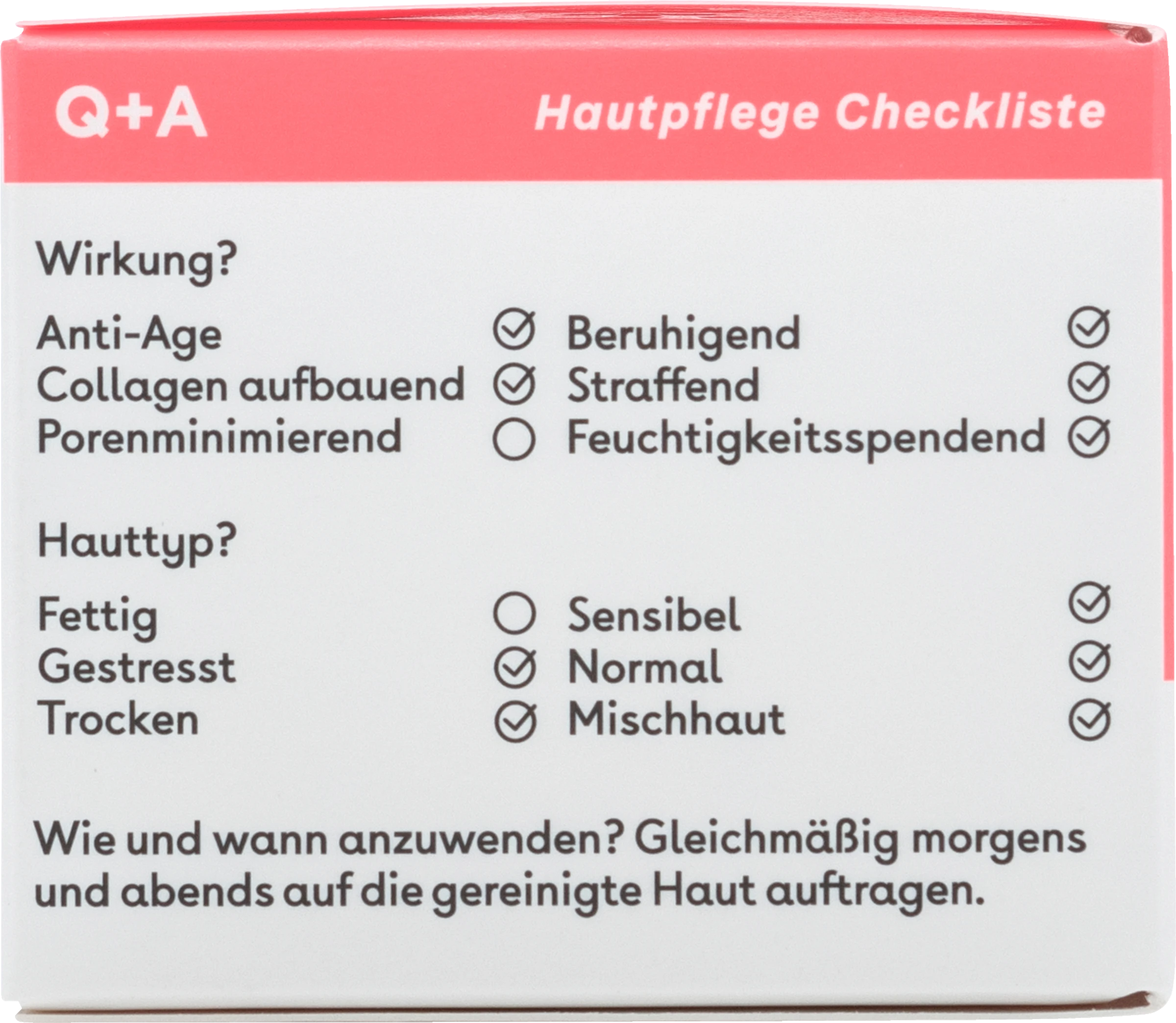 Q+A Collagen Tag & Nacht Gesichtscreme - Image 2
