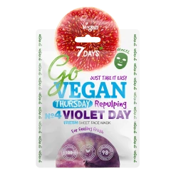 7DAYS Go VEGAN THURSDAY VIOLET DAY Tuchmaske