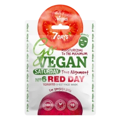 7DAYS Go Vegan SATURDAY RED DAY Tuchmaske