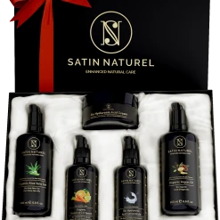 Satin Naturel Luxuriöses Bio Anti-Aging Geschenkset