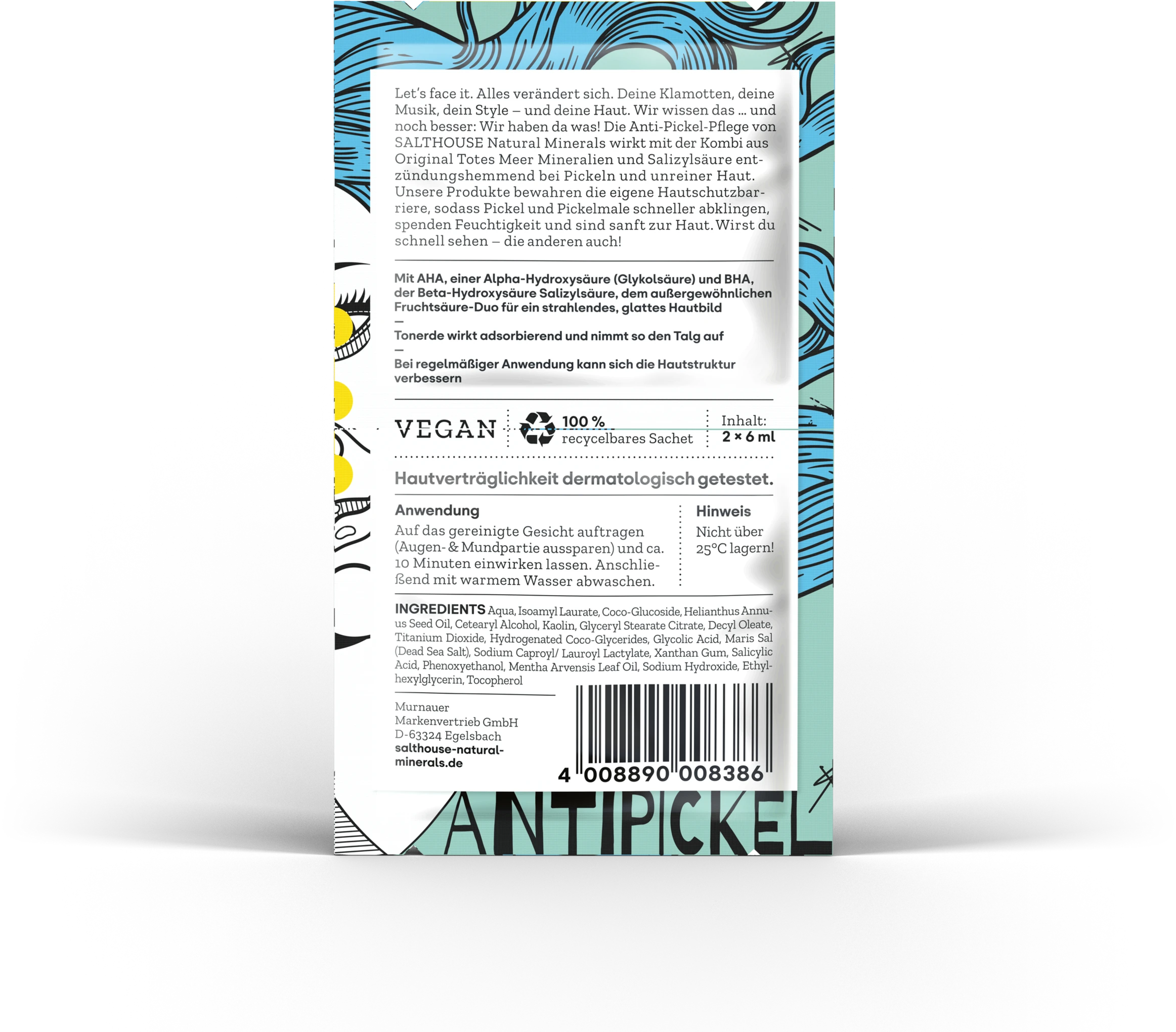 Salthouse Natural Minerals Anti Pickel AHA & BHA Reinigungsmaske - Image 2