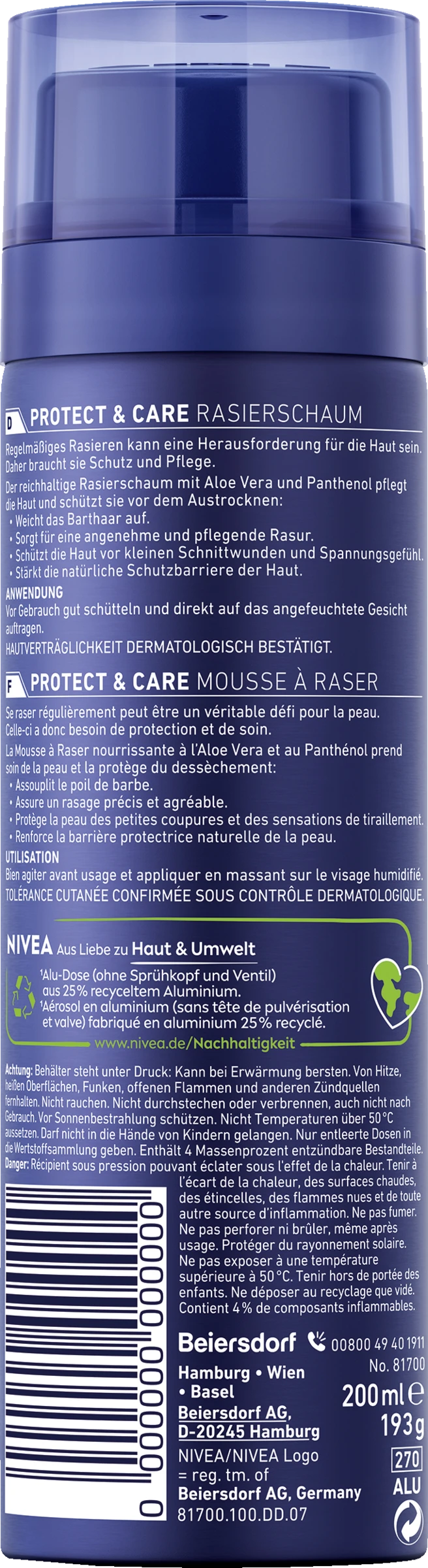 NIVEA MEN Protect+Care Rasierschaum - Image 2