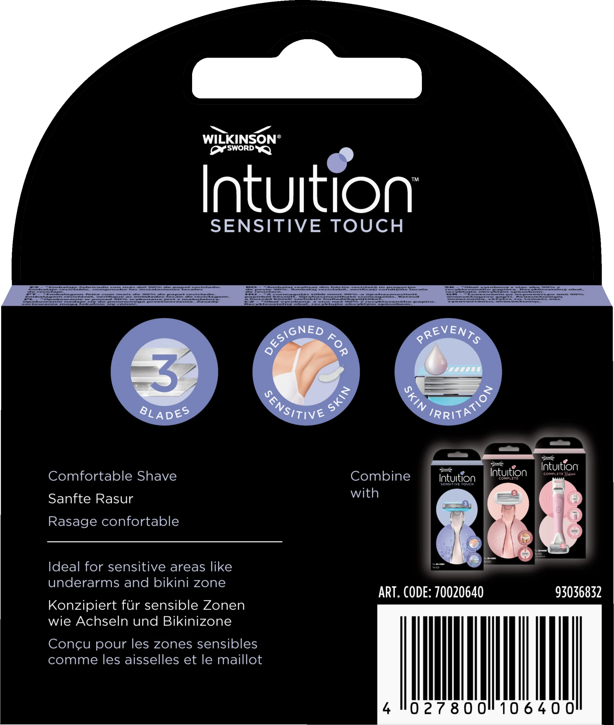 Wilkinson Sword Intuition Sensitive Touch Rasierklingen - Image 2