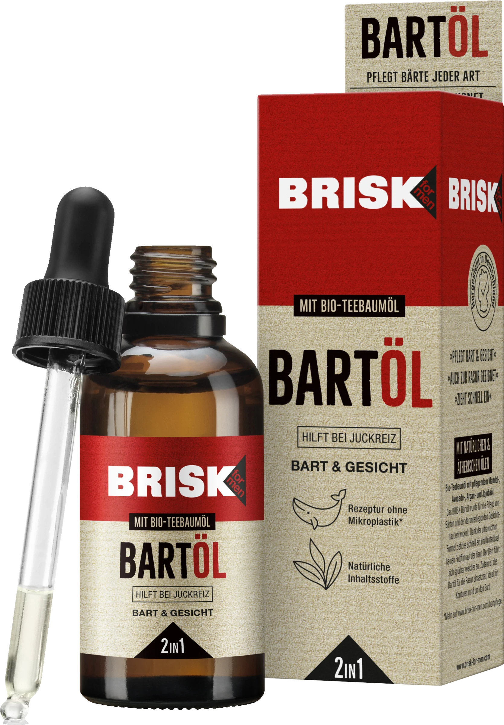 Brisk For Men Bartöl 2in1 - Image 3