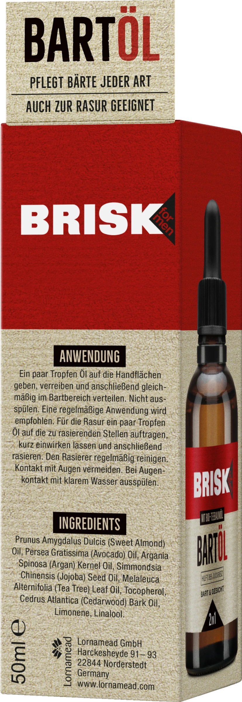 Brisk For Men Bartöl 2in1 - Image 2