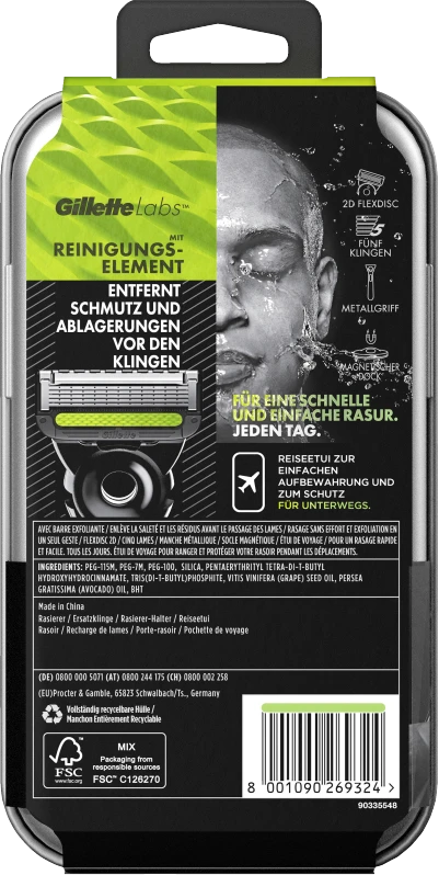 Gillette® Labs Rasierer Mit 2 Klingen Und Reiseetui - Image 4