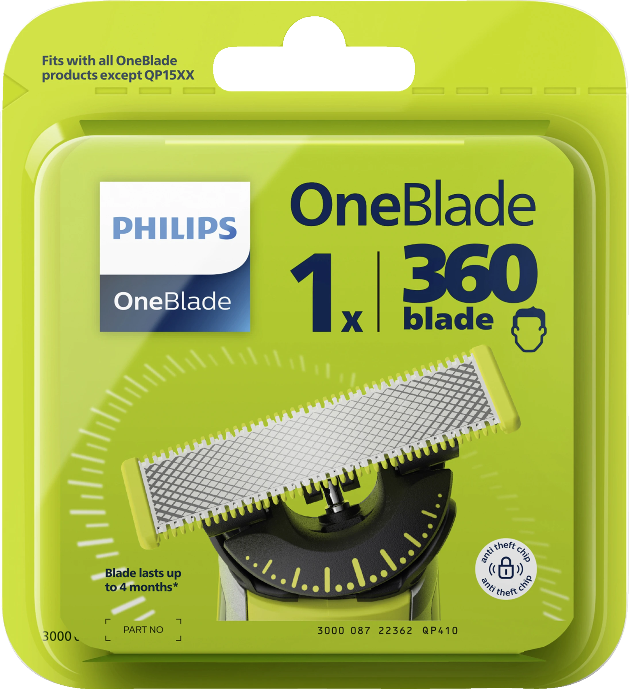 PHILIPS OneBlade Rasierklinge 360 Grad