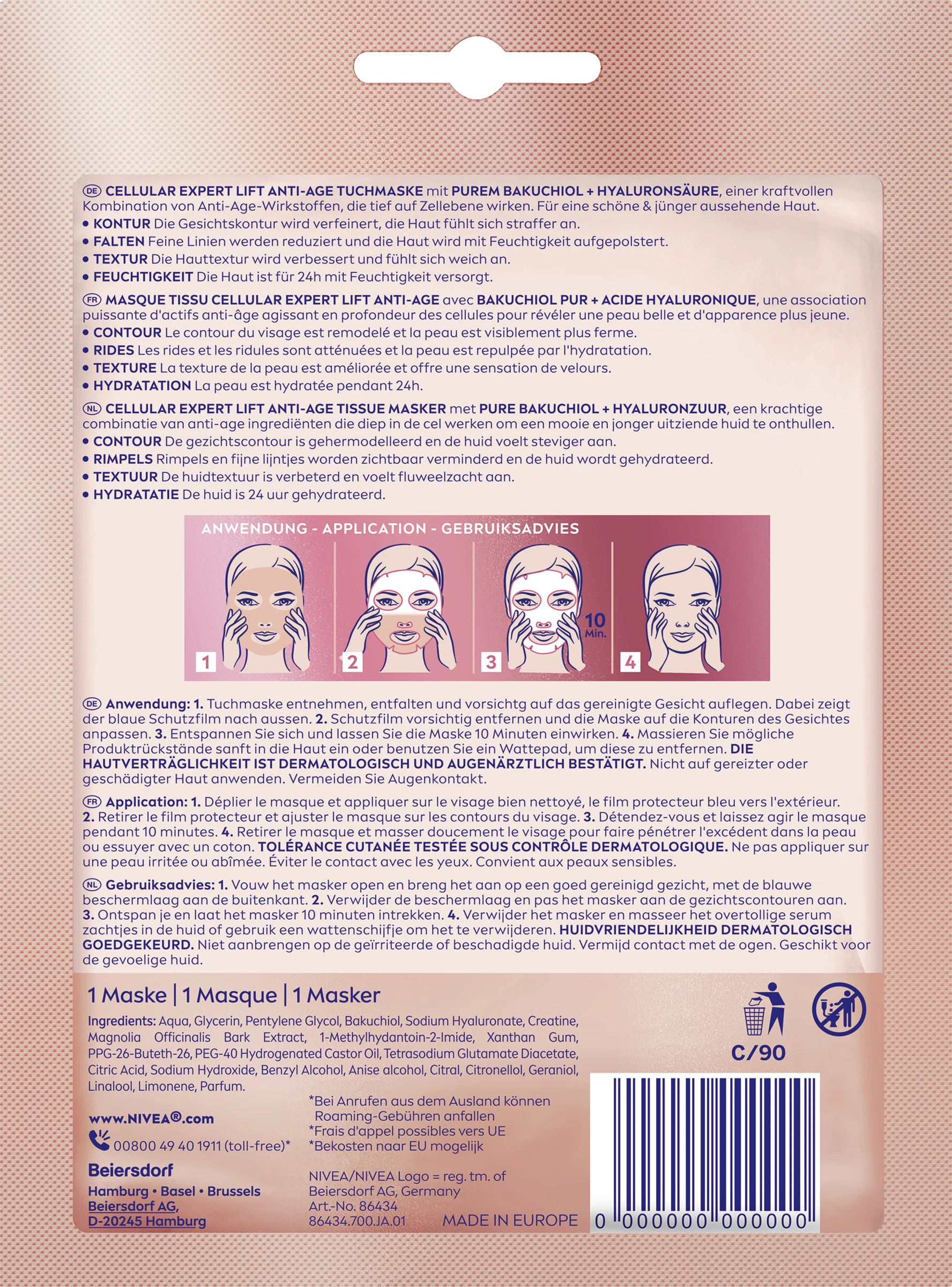 NIVEA CELLULAR Expert Lift Tuchmaske - Image 2